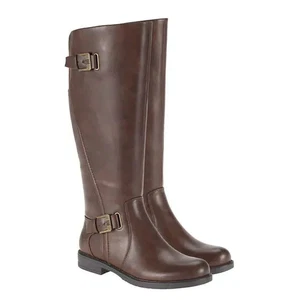 Baretraps Womens Carmen Tall Riding Boots Brown Faux Leather Sz 8 Equestrian NEW - Picture 1 of 11