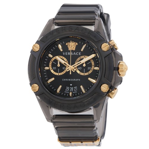 Orologio Versace Icon Active Cronografo Quarzo Quadrante Nero Vez700421