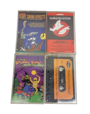 4 Lot Spooky Scary Halloween Tunes Sound Effects Thriller Ghostbusters Chiller - Image 1 of 4