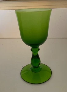 Vintage Carlo Moretti limettengrün gefasst Cordial Glas - Bild 1 von 5