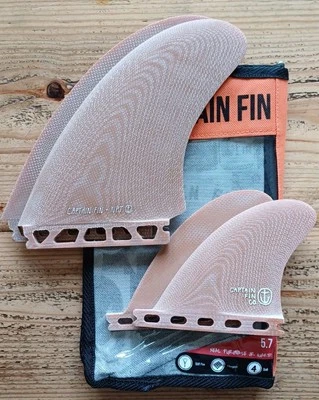 Captain Fin Co. Neal Purchase Jr 5.7" Quad Surfboard Longboard Midlength Fins  - Image 1 of 4