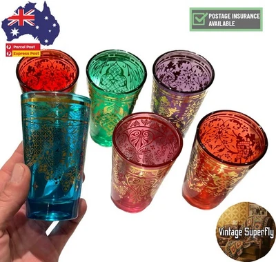 Vasos de té marroquíes | Juego de 6 piezas | Colorido Foto 1 de 4
