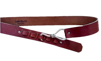 Leatherman Ltd.-Vintage.Pelican Hook Hoof Pick Brown Leather Belt. Size 32 Japan - Image 1 of 4