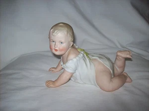 Antikes Gebrüder Heubach Deutsches Biskuitporzellan Krabbelklavier Baby Nr. 3101 - Bild 1 von 16
