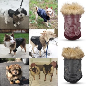 Giacca invernale per cani in pelle premium: 100% impermeabile - ideale per cani di piccola taglia tedeschi - Foto 1 di 9