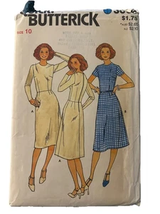 Butterick 3006 Misses' Basic Fitting Shell & Dress Sz 10 UNCUT Personal Pattern - Picture 1 of 2