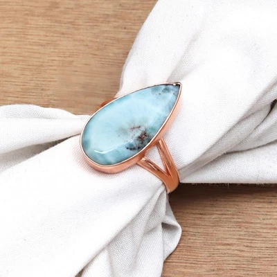 Larimar Gemstone Handmade Silver Jewelry  "12" - Image 1 of 4