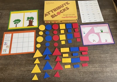 Macmillan Early Skills Atributo Bloques Manipulativos Conjunto Completo De Colección Años 80 Educ. Foto 1 de 4