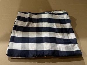 Restoration Hardware RH Baby & Child Twin Duvet Plaid/Gingham Navy, Gray, White - Picture 1 of 6