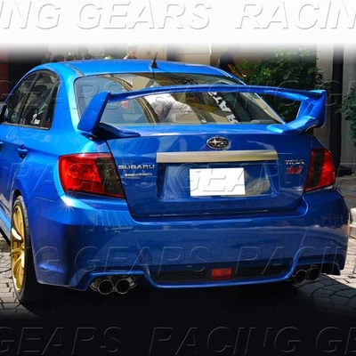 FIT SUBARU IMPREZA WRX STI 4-DOOR/SEDAN PRIMER BLACK ABS REAR TRUNK SPOILER WING - Image 1 of 4