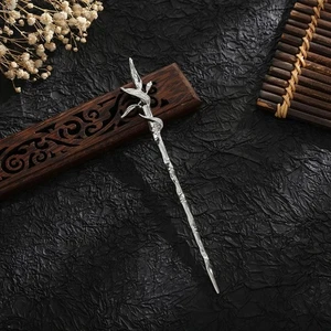 New Headwear Chinese Hair Fork Women Hanfu Hairpins Leaf Branch Hair Sticks - Picture 1 of 12