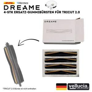 Original DREAME Ersatz-Gummibürsten für TriCut 2.0 | 4er Set L20 X40 NEU - Bild 1 von 5