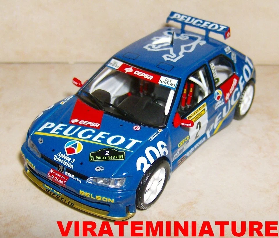 PEUGEOT 306 MAXI WINNER RALLYE DE AVILES 1997 JAIME AZCONA ALTAYA ESPAGNE 1/43 - Photo 1/1