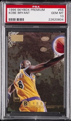 1996 SKYBOX PREM #55 KOBE BRYANT ROOKIE RC PSA 10 - Image 1 of 2