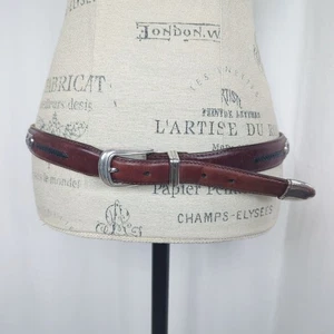 Vintage Brighton Belt 38 Leather Golf Onyx Brown - Picture 1 of 11
