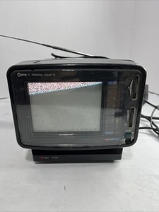Vtg 1980s Cosmo 5" Portable Color TV Montitor orig AC Adapter -Gaming, Works EUC - Picture 1 of 9