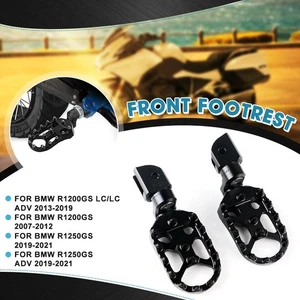 Adjustable Footrests For BMW R850GS R1100GS R1200GS R1250GS Foot Pegs Pad Pedals - Picture 1 of 6