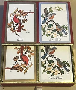 Congress Cel-U-Tone Playing Card Decks Cardinal Eastern Bluebird Slide Box SPAIN - Picture 1 of 4