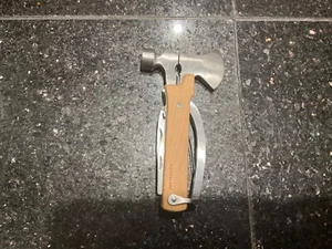 Rare Kikkerland Multitool Hammer Camping Gear Accessories Survival Kits Wood - Picture 1 of 6