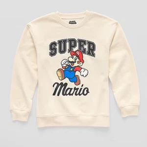 Nintendo Super Mario Bros. Crew Neck Sweatshirt, size 10/12 - Picture 1 of 1
