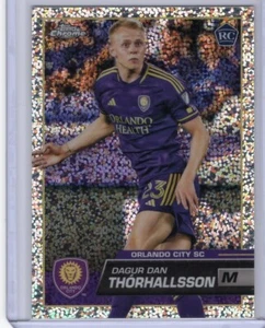 2023 Topps Chrome MLS Speckle Refractor RC Rookie Dagur Dan Thorhallsson - Picture 1 of 2