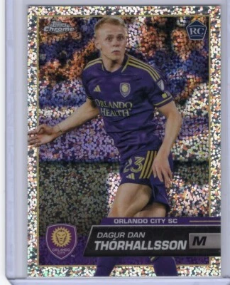 2023 Topps Chrome MLS Speckle Refractor RC Rookie Dagur Dan Thorhallsson - Image 1 of 2