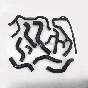 Fit 1993-2004 Porsche Boxster 986 3.2L Silicone Radiator & Heater Hose Kit blk - Picture 1 of 8
