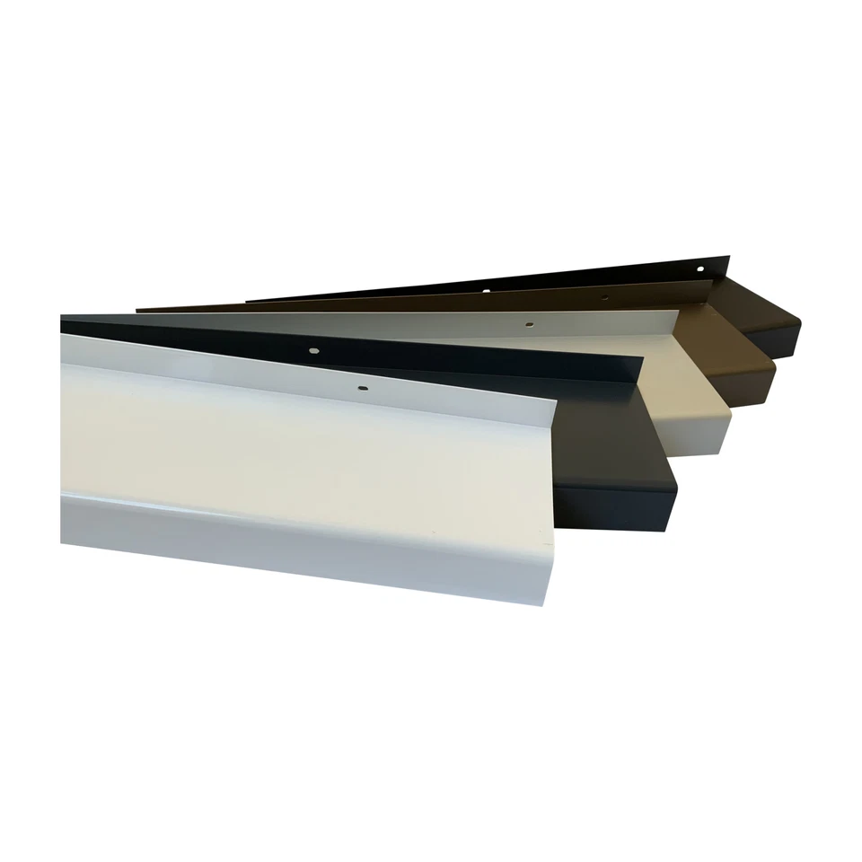 ALUMINIUM FENSTERBANK AUSSEN- ALU FENSTERBRETT SILBER EV1 AUSLADUNG 50-380 mm - Bild 1 von 3