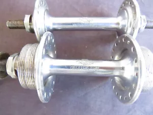 PRINCIPIOS CAMPAGNOLO GRAN SPORT AÑOS 50 36 AGUJEROS PISTA TRASERA 32 BUJE DELANTERO CARRETERA NOS - Imagen 1 de 6