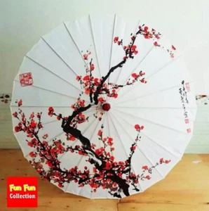 Silk Umbrella Plum Blossoms Decorative Umbrella Japanese Chinese Style - Picture 1 of 6