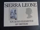 Sierra Leone 1986 Queen's 60th Birthday MS surcharge OP UM MNH unmounted mint