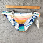 Raisins Printed Reversible Low Rider Bikini Bottoms Juniors L Beach Break Multi