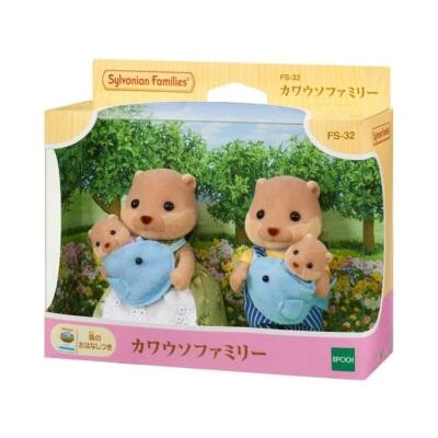 Sylvanian Families Otter Family Doll Set FS-32 Calico Critter Epoch - Image 1 of 2