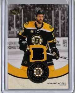 DOMINIC MOORE 23/24 2024 Boston Bruins Centennial Cloth Relics Jersey #CCR-DM - Picture 1 of 2