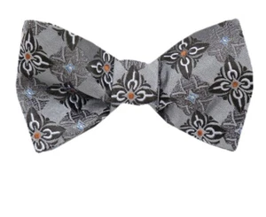 Men's 100% Silk Designer Self Tie Woven Bowtie- NWT - Picture 1 of 3