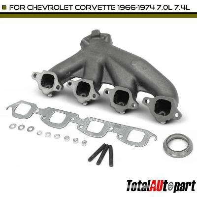 Kit colector de escape para Chevrolet Corvette 1966-1974 7,0 L 7,4 L pasajero derecho Foto 1 de 4