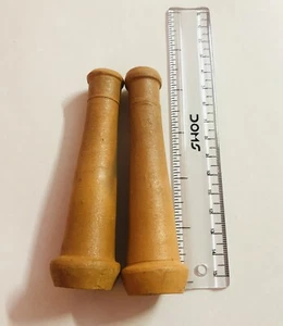 2 PC Big 4" Handmade Clay Chilam Chillam Chillum Smoking Pipe Terracotta F/S - Picture 1 of 4