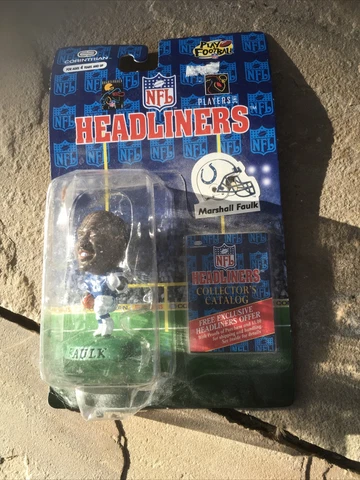 1996 Marshall Faulk Indianapolis Colts Headliners Figure NFL NIB Corinthian Cover