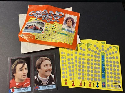 Raro Envoltura Panini Grand Prix F1 Racing 1984 + Tarjetas Rene Arnoux Nigel Mansell Foto 1 de 4