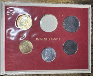 Vatican 1979 Lire Mint Set NO SILVER Original Packaging 1st Year John Paul II - Picture 1 of 9