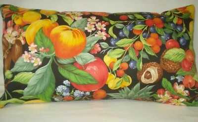 Funda Almohada Decorativa Frutas Tropicales Acento Lumbar 11"x20" Foto 1 de 4