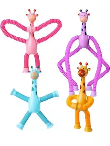 4er-Pack Teleskop Pop Tube Spielzeug, sensorische Schmeichlerröhren für 4 5 6 7 8 Jahre Jungen - Bild 1 von 5