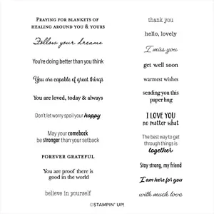 Stampin Up Through It Together Set 21 rote Gummistempel. Neu in Verpackung - Bild 1 von 1
