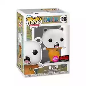 Funko Pop One Piece: Bepo (Flocked) Figure w/ Protector (AAA Anime Exclusive) - Picture 1 of 2