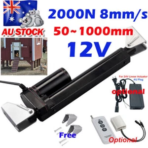2000N 12V DC Electric Linear Actuator Motor Max Load 200KG for Auto Door Lifting - Picture 1 of 28