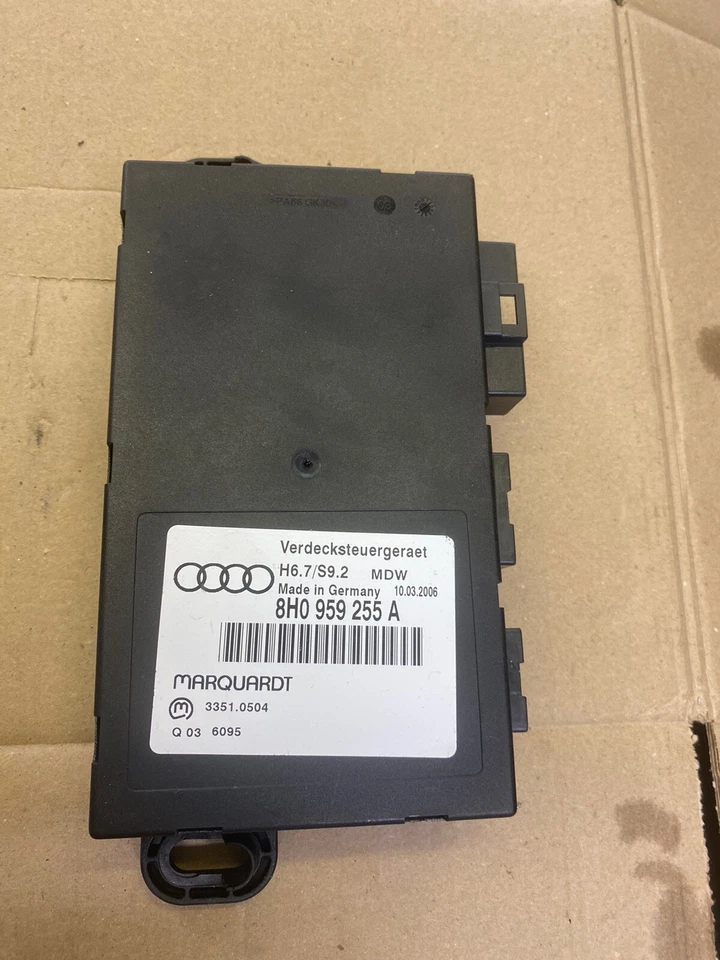 Tetto pieghevole Audi A4 B7 Cabriolet ECU 8H0959255A. - Immagine 1 di 1
