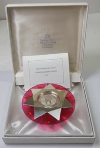 1972 The First Noel Sterling Silber Weihnachtsschmuck ~ Franklin Mint - Bild 1 von 10