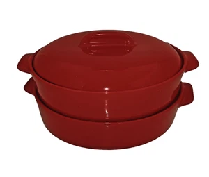 COOK´S ESSENTIALS Dampfgar-Set aus Keramik inkl. Deckel 3tlg - Bild 1 von 7