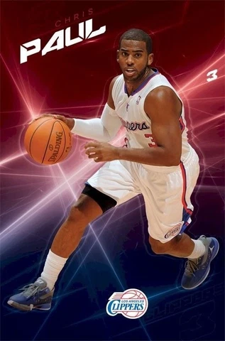 CHRIS PAUL ~ DRIBBLE 22x34 POSTER Los Angeles Clippers NBA Basketball NEW/ROLLED Cover