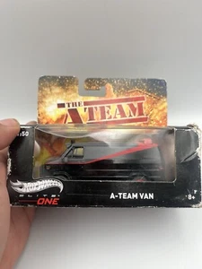 The A-Team Van Hot Wheels Elite One GMC Vandura Black Gray Red 1:50 New in Box - Picture 1 of 6